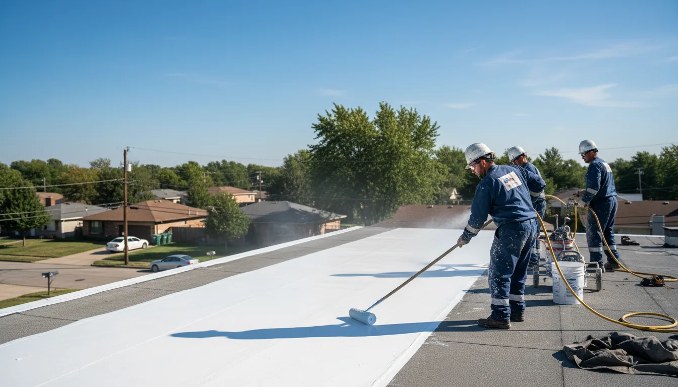 Commercial roof coating in Cross Timbers, MO near me